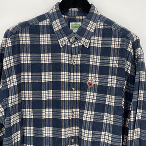 Sesame Street Shirt Vintage 90s Elmo Grunge Flannel Oversized XL PBS‎